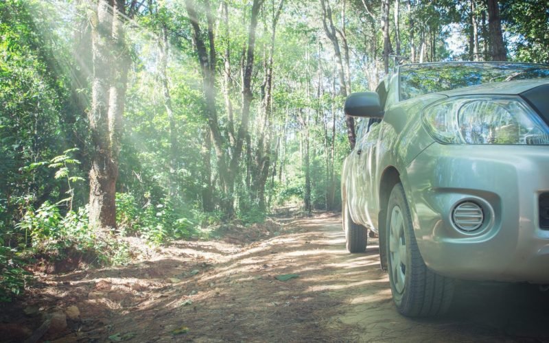 Car and nature background